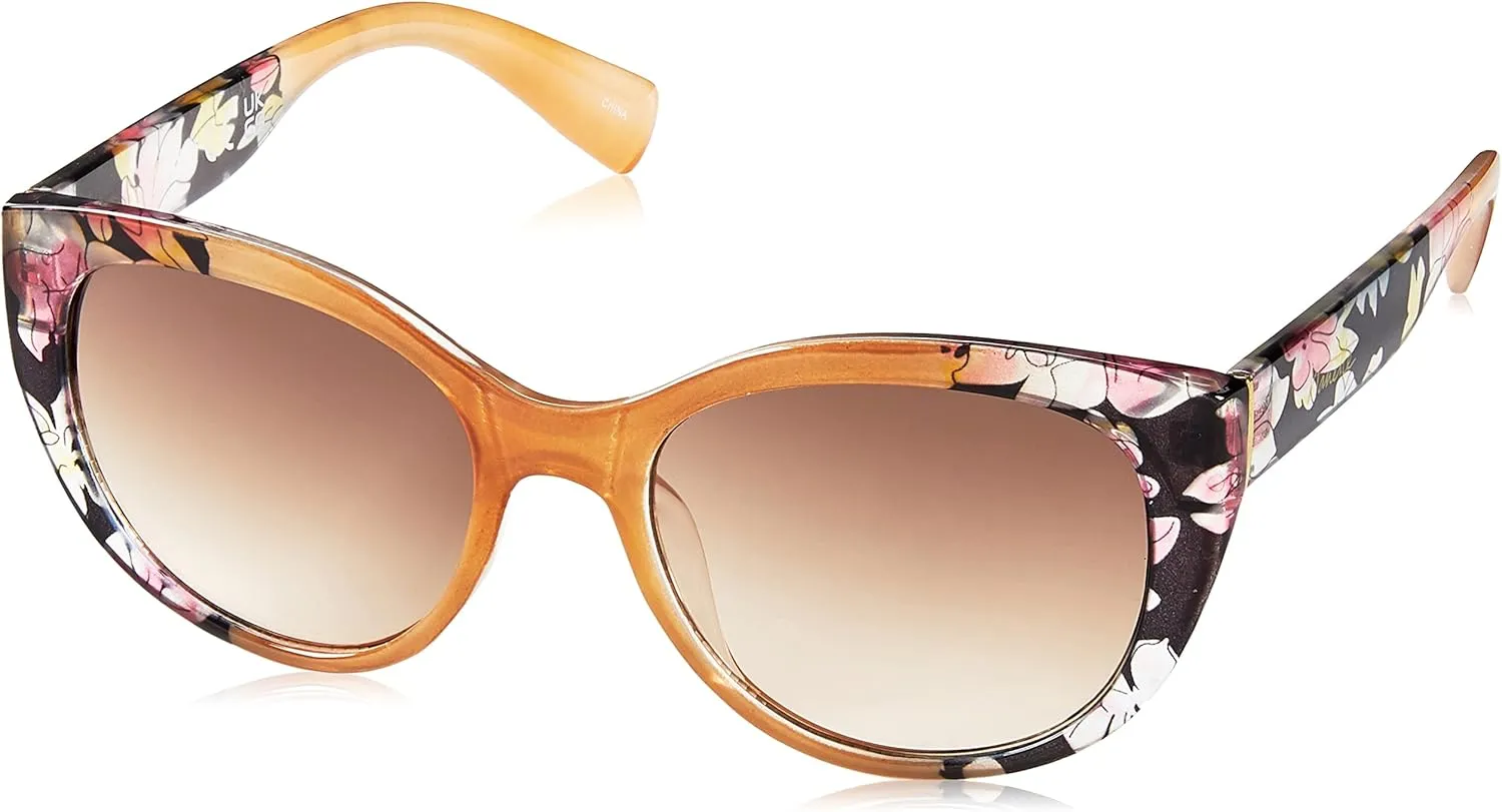 Nanette Nanette Lepore Nn262 Bold Floral Uv Protective Women's Cat Eye Sunglasses. Fashionable Gifts for Her, 52 Mm