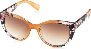 Nanette Nanette Lepore Nn262 Bold Floral Uv Protective Women's Cat Eye Sunglasses. Fashionable Gifts for Her, 52 Mm