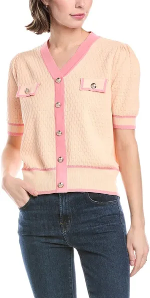 Nanette Nanette Lepore Womens Cardigan, Xl, Pink