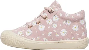 NATURINO Cocoon Suede Leather Daisy Print First Walking Shoes