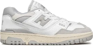 New Balance 550 Men's Shoes, White/Raincloud/Reflection, Size 7.5