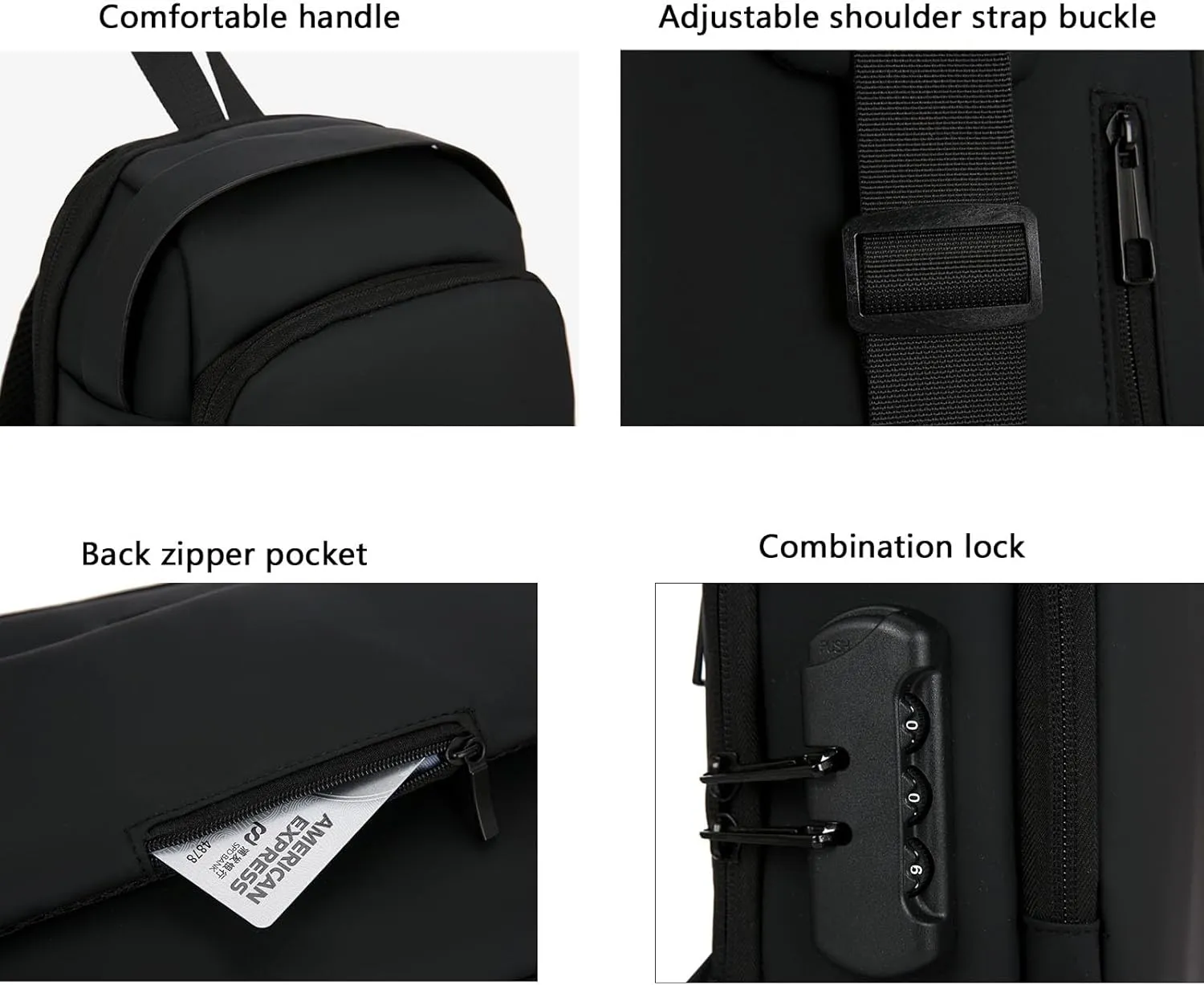 New Carbon Fiber Streamline Anti-Theft Sling Bag, Waterproof USB Charging Sport Sling Shoulder Backpack Crossbody Bag (Black Gold,one size)