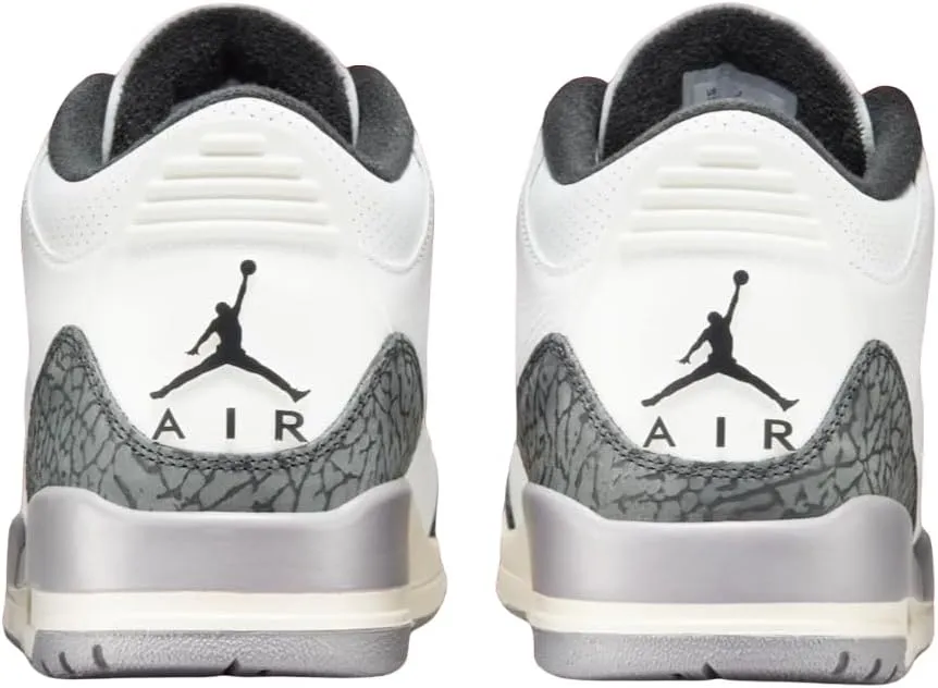 Nike Air Jordan 3 Retro Summit White/Fire Red 'Cement Grey' (CT8532 106)