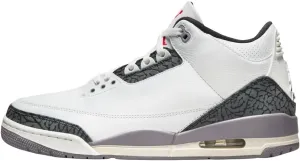 Nike Air Jordan 3 Retro Summit White/Fire Red 'Cement Grey' (CT8532 106)