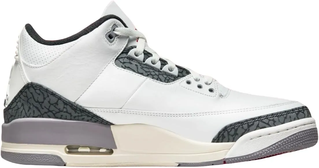 Nike Air Jordan 3 Retro Summit White/Fire Red 'Cement Grey' (CT8532 106)