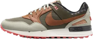 Nike Air Pegasus '89 Golf Shoes (FQ8316-300, Cargo Khaki/Jade Horizon/Hot Punch/Light British Tan) Size 7.5