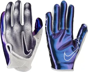 Nike Vapor Jet Magnagrip  Palm Football Receiver Gloves - White/Iridescent (Men's, 1 Pair)