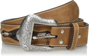 Nocona Men's Buffalo Concho Inlay Belt