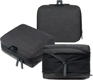 Nordace Travel Packing Organizers Set for Men and Women - 2x Packing Cubes & 1x Wash Pouch - Durable & Water Resistant (Black)