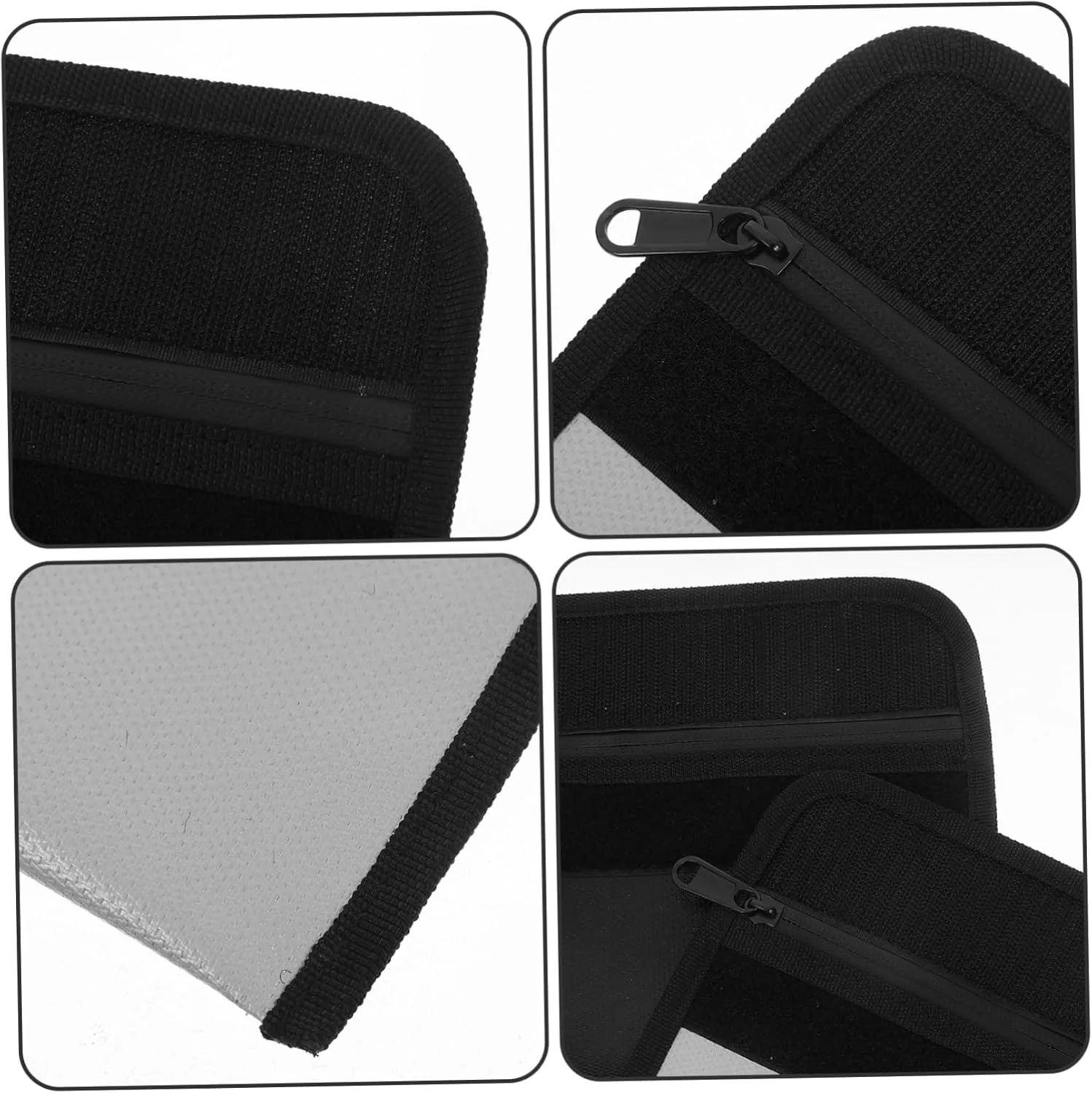 NUOBESTY 3sets Fireproof Document Organizer Safe File Bag Zipper Ideal for Office Workers Students Travel 2pcs*3