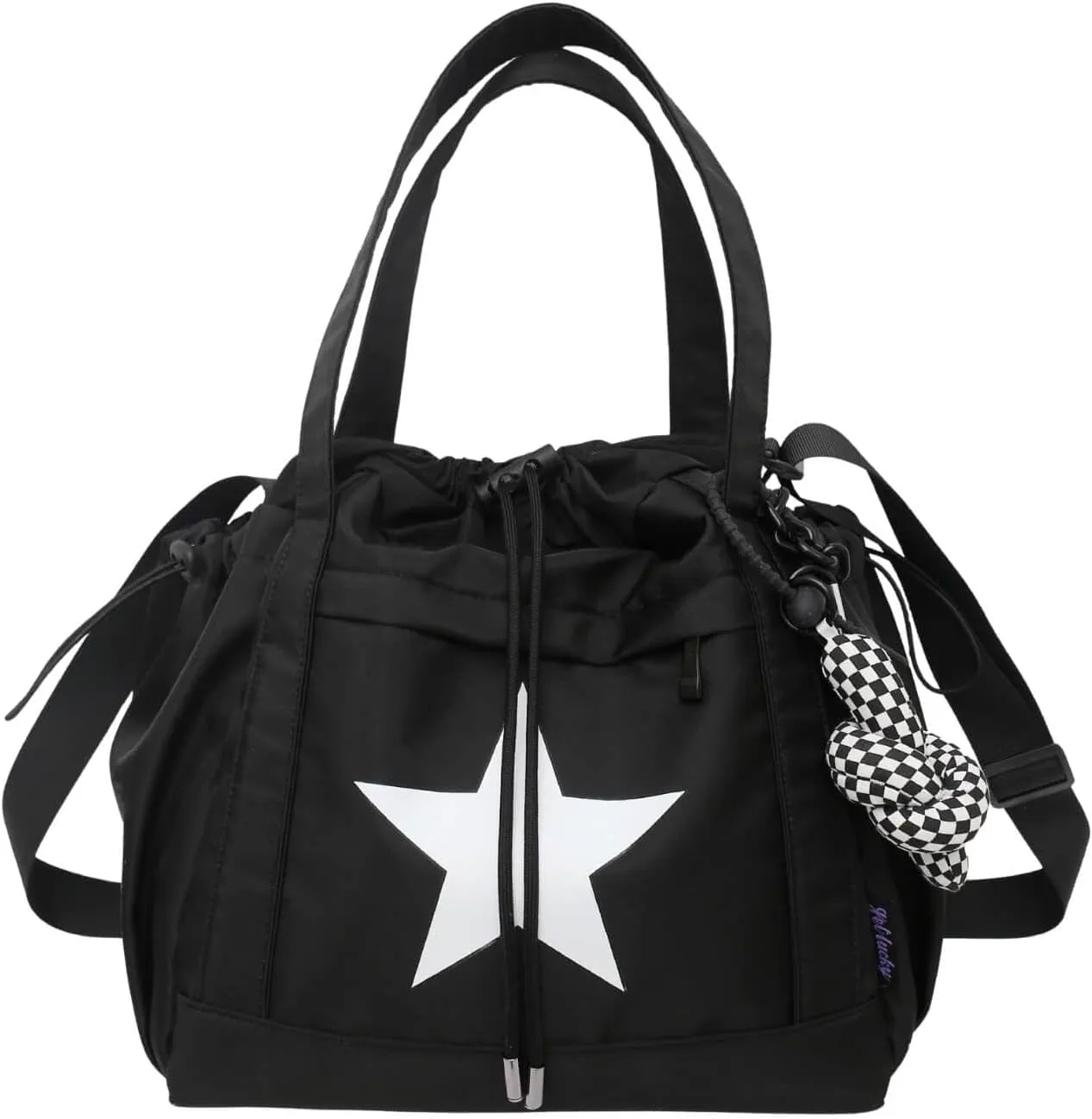 Nylon Star Messenger Bag Y2K, Cute Tote Bags Aesthetic, Small Travel Crossbody Shoulder Bags For Women