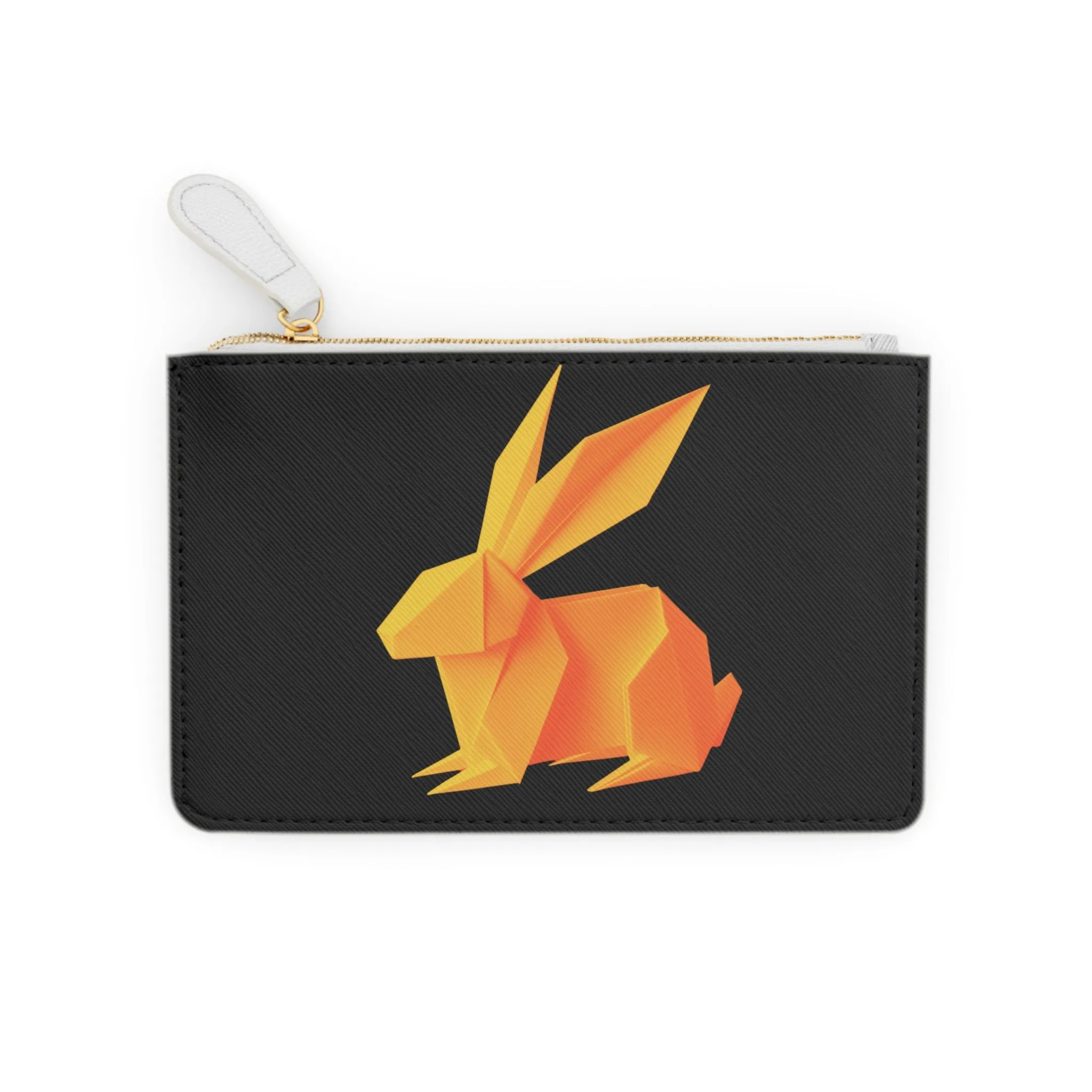 Origami Orange Bunny Mini Clutch Bag