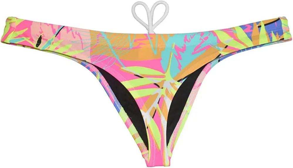 OROCOJUCO Sport Mens Print Thong Swimsuit Contour Pouch Bikini Swimwear Board Surf Short Trunks Swim Tangas