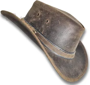 Oztrala HAT Leather Australian Oiled Outback Aussie Western Cowboy Men Women Bushman HL31