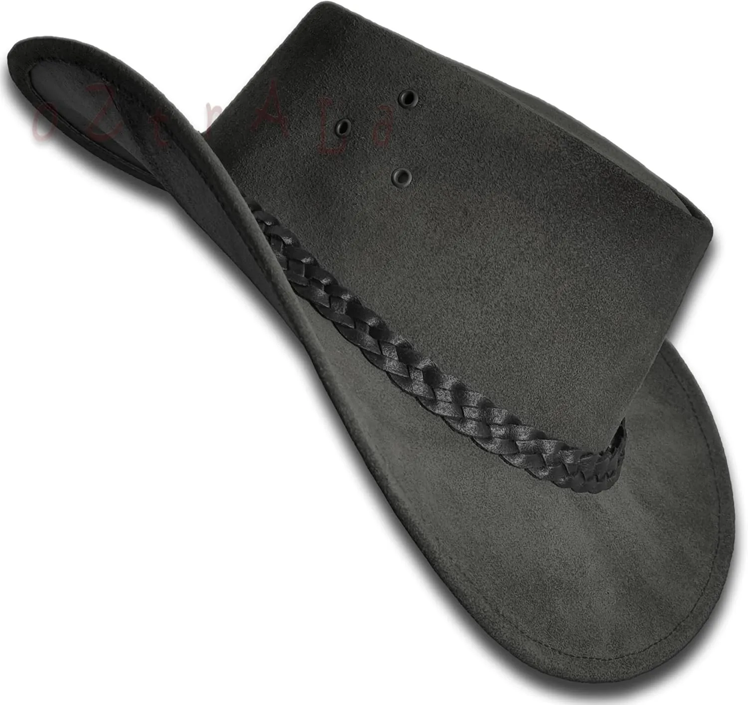 Oztrala Hat Suede Leather Cowboy Men Women Australian Outback Western Aussie Black Brown HL32 Flinders