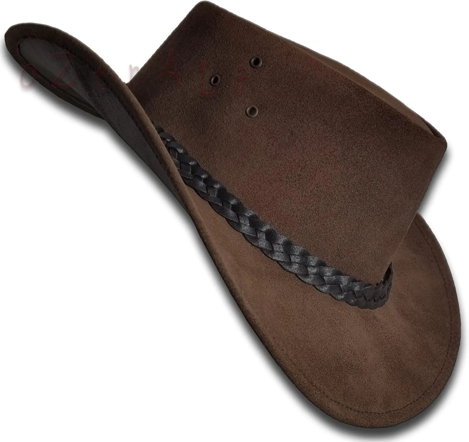 Oztrala Hat Suede Leather Cowboy Men Women Australian Outback Western Aussie Black Brown HL32 Flinders