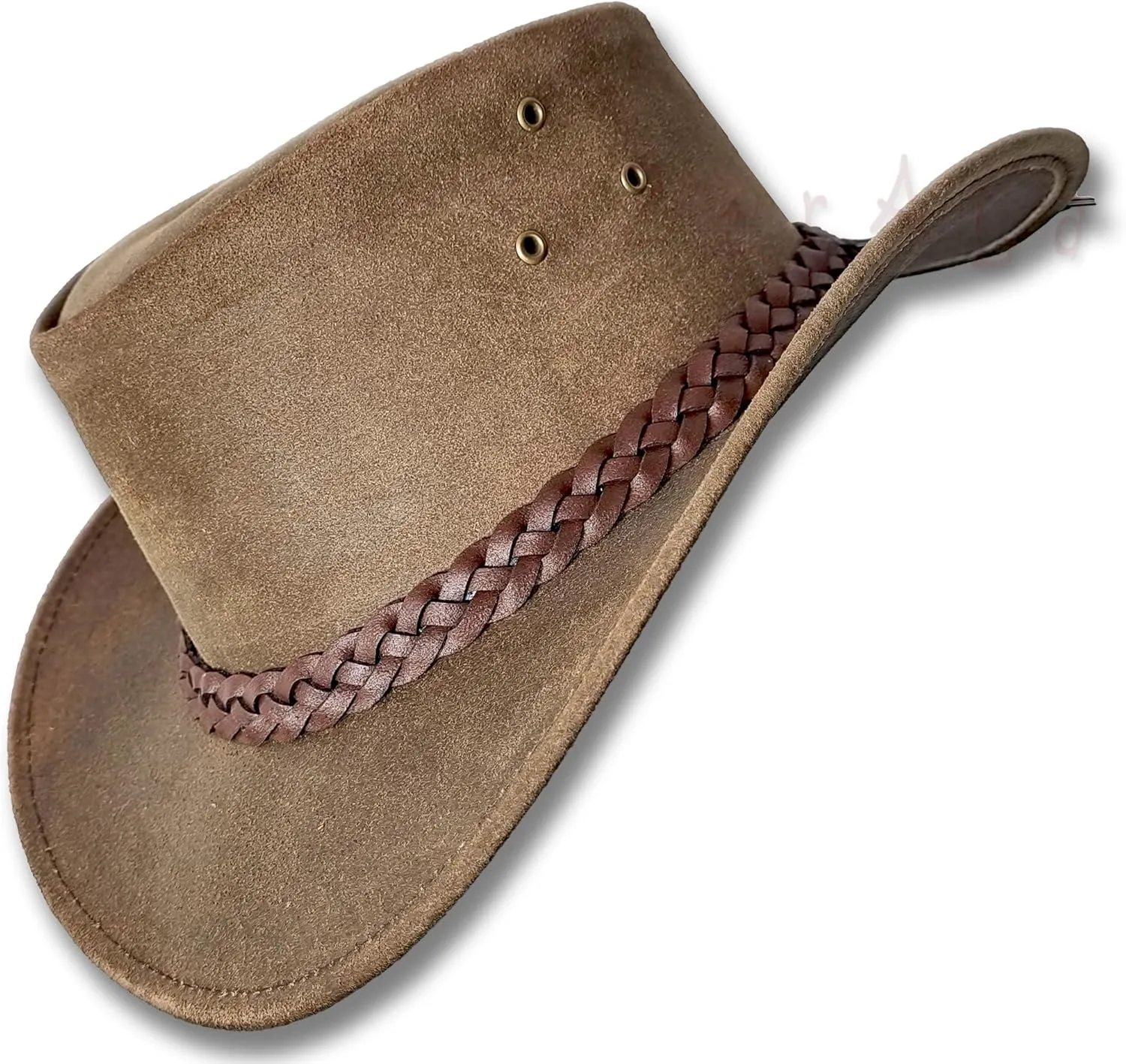 Oztrala Oiled Leather Hat Australian Outback Aussie Western Cowboy Mens Womens Kids Black Brown WO HL11 US