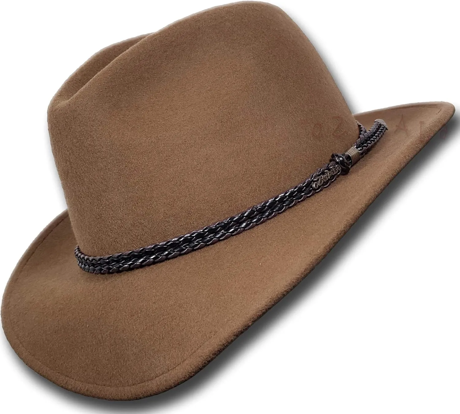 Oztrala Outback Fedora Australian Wool Felt HAT HW02 Mens Women Kids Leather Band Cowboy Western US