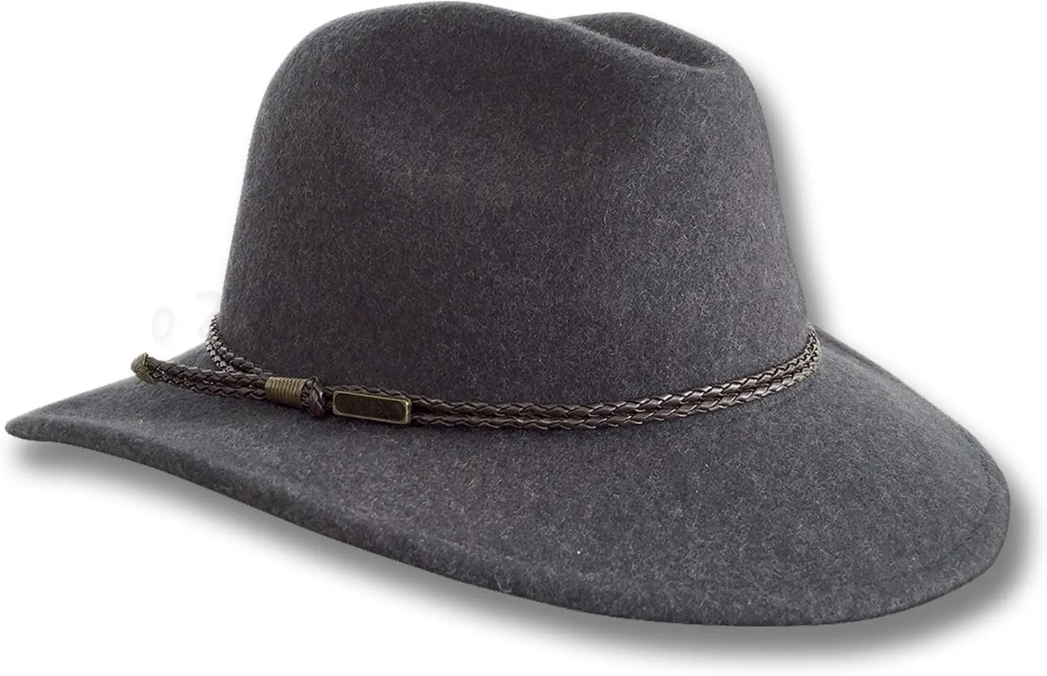 Oztrala Outback Fedora Australian Wool Felt HAT HW02 Mens Women Kids Leather Band Cowboy Western US