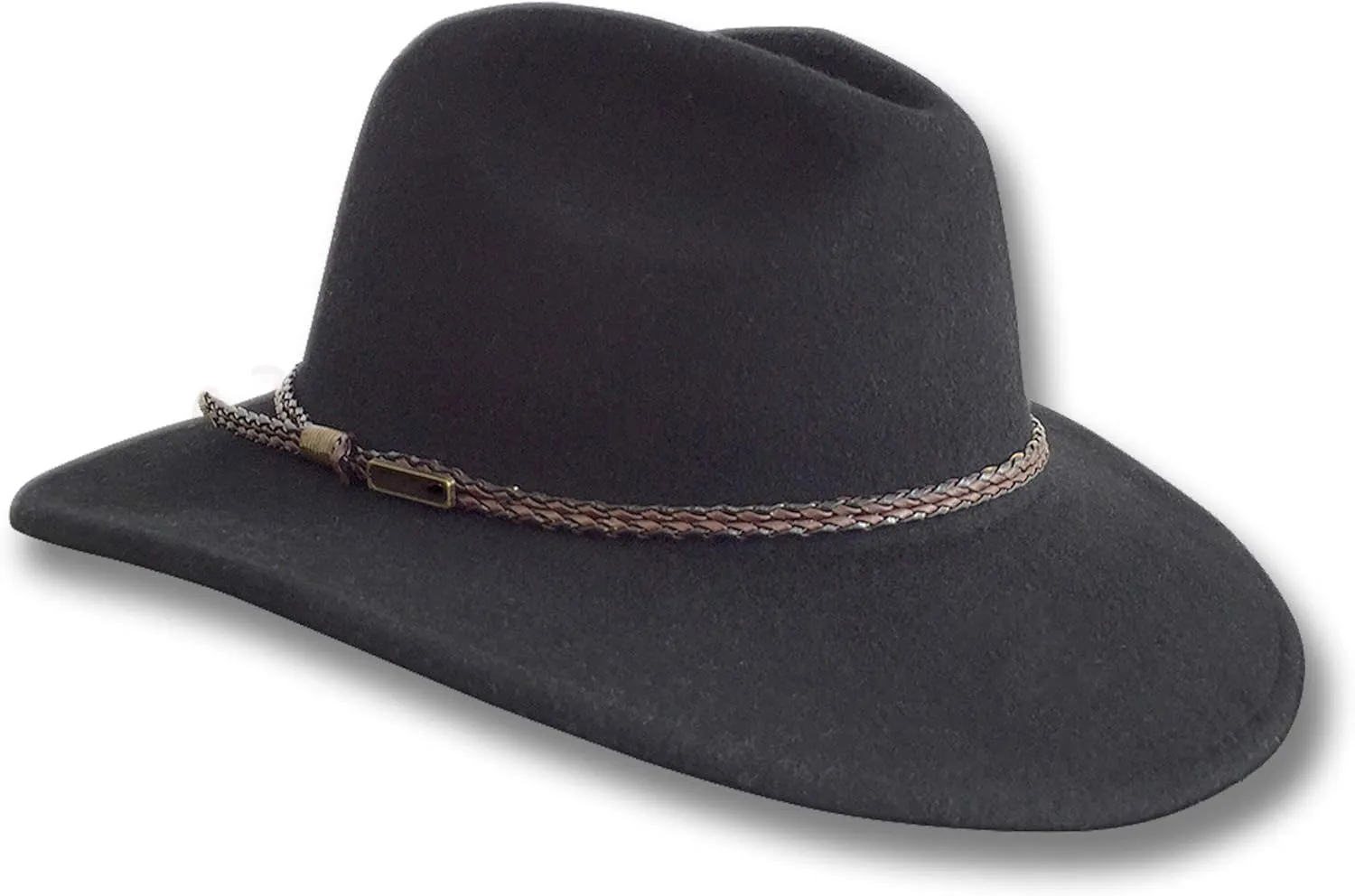 Oztrala Outback Fedora Australian Wool Felt HAT HW02 Mens Women Kids Leather Band Cowboy Western US