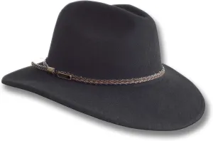 Oztrala Outback Fedora Australian Wool Felt HAT HW02 Mens Women Kids Leather Band Cowboy Western US