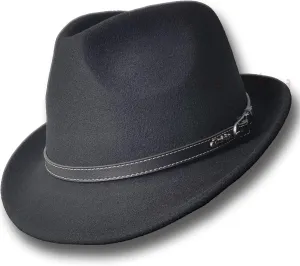 Oztrala Trilby Felt Hat Australian Wool Leather Band Fedora Fur Men/Women Bucket HW03 Trilby