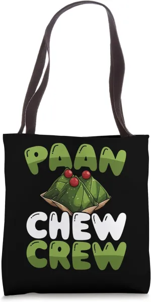 Paan Chew Crew Meetha Paan Indian Food Tote Bag