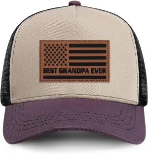 Papa Gifts from Grandkids American Flag Hat for Grandpa