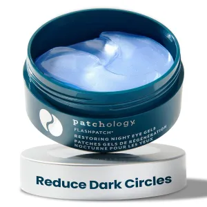 Patchology Restoring Night Under Eye Patches for Dark Circles & Puffy Eyes - Anti-Aging Eye Patch with Retinol, Reduces Eye Bags, Puffiness, & Wrinkles - Ultimate Eye Care Solution (15 Pairs)