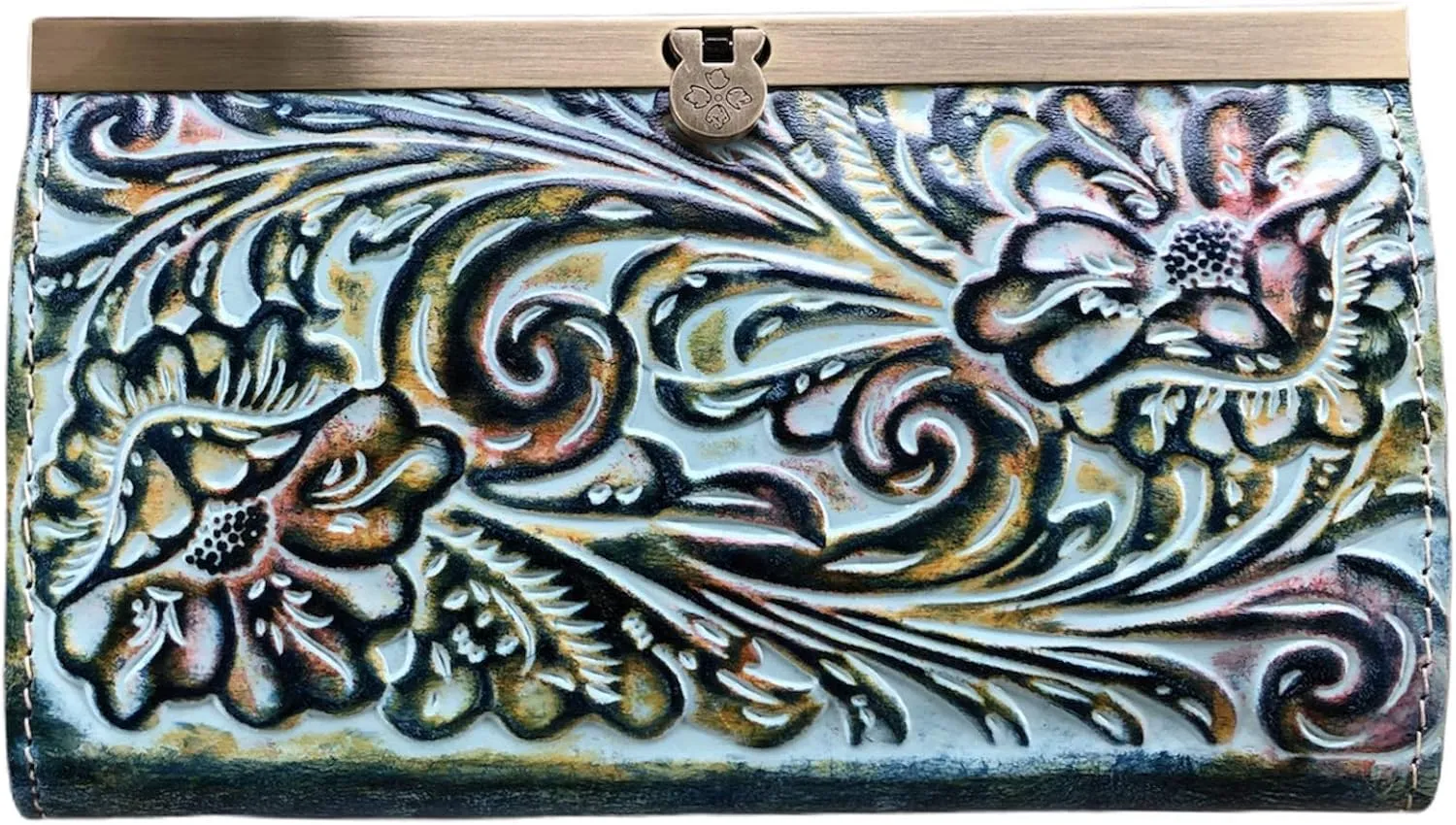 Patricia Nash Cauchy Multi Turquoise Wallet