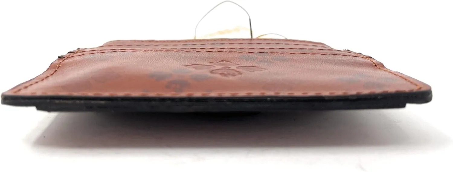 Patricia Nash Leather Cassis ID Card Case Wallet, Tan Signature Print