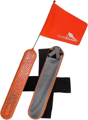 Personal Safety Boat Flag for Life Vest - Water Safety Device for Kids - Bright Orange Flag with Adjustable Pouch & Universal Straps - Essential for Boating, Swimming, & More
