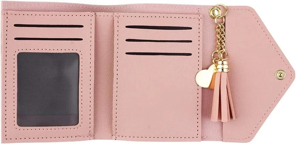 Personalized Custom Wallets for Girls Womens Engraved Small Leather Wallet Gifts Purse