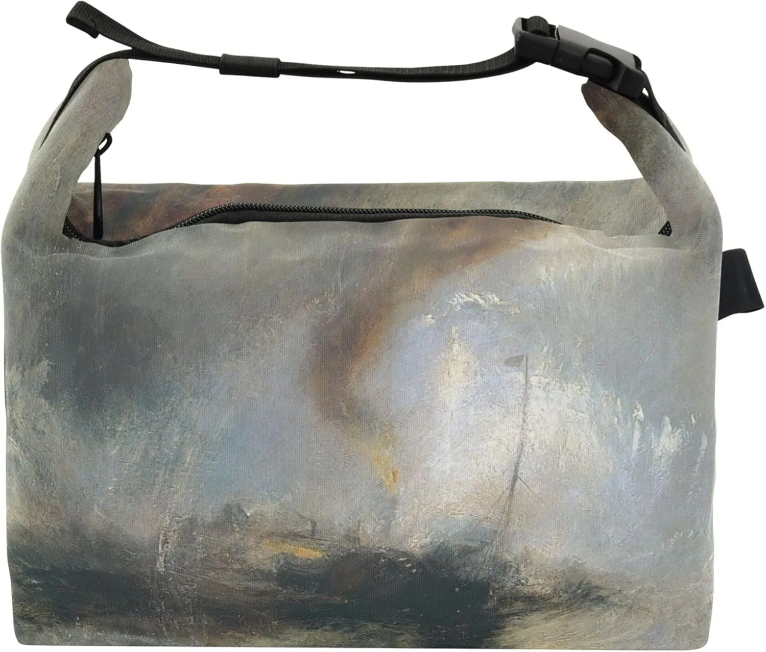 Personalized J. M. W. Turner Prints Snow Storm Steam Boat Lunch Bag for Adults Women Insulated Lunchbag Reusable Personalized Lunch Box for Work