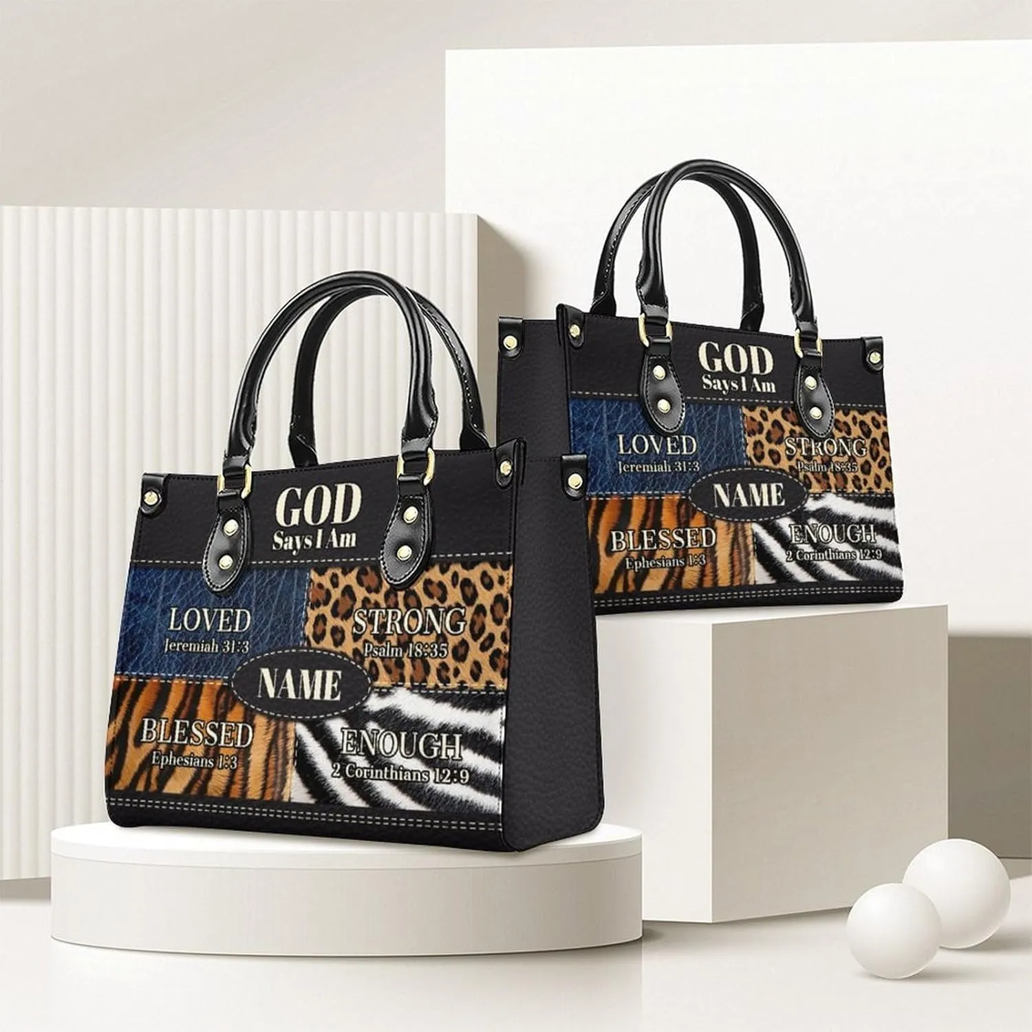 Personalized Leather Handbag, Custom Purse for Women, Add Your Design/Photo/Text, Initial Tote Bag Gifts with Name