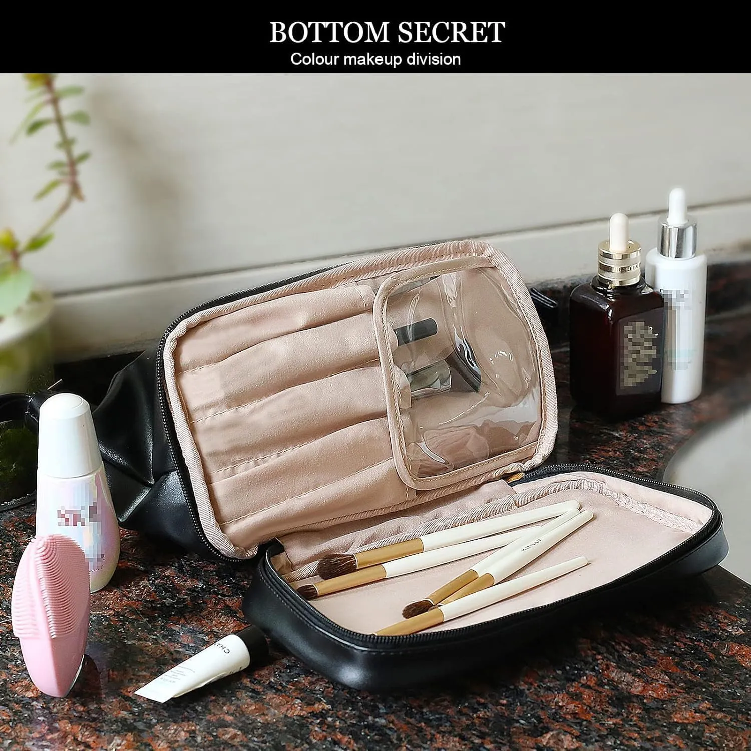Personalized Men's Toiletry Bag - Laser Engraved Initial & Name on Leather. Handcrafted Travel Bag, Waterproof Shaving Dopp Kit. A Gift for Husband, Dad, and Boyfriend.