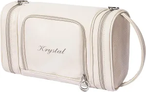 Personalized Name Toiletry Bag for Women Christmas, Travel Organizer Toiletry Bag, Water-Resistant Toiletries Organizer, Makeup Bag, Christmas Sisters Gift, Travel Toiletries Kit Leather Cosmetic Bag