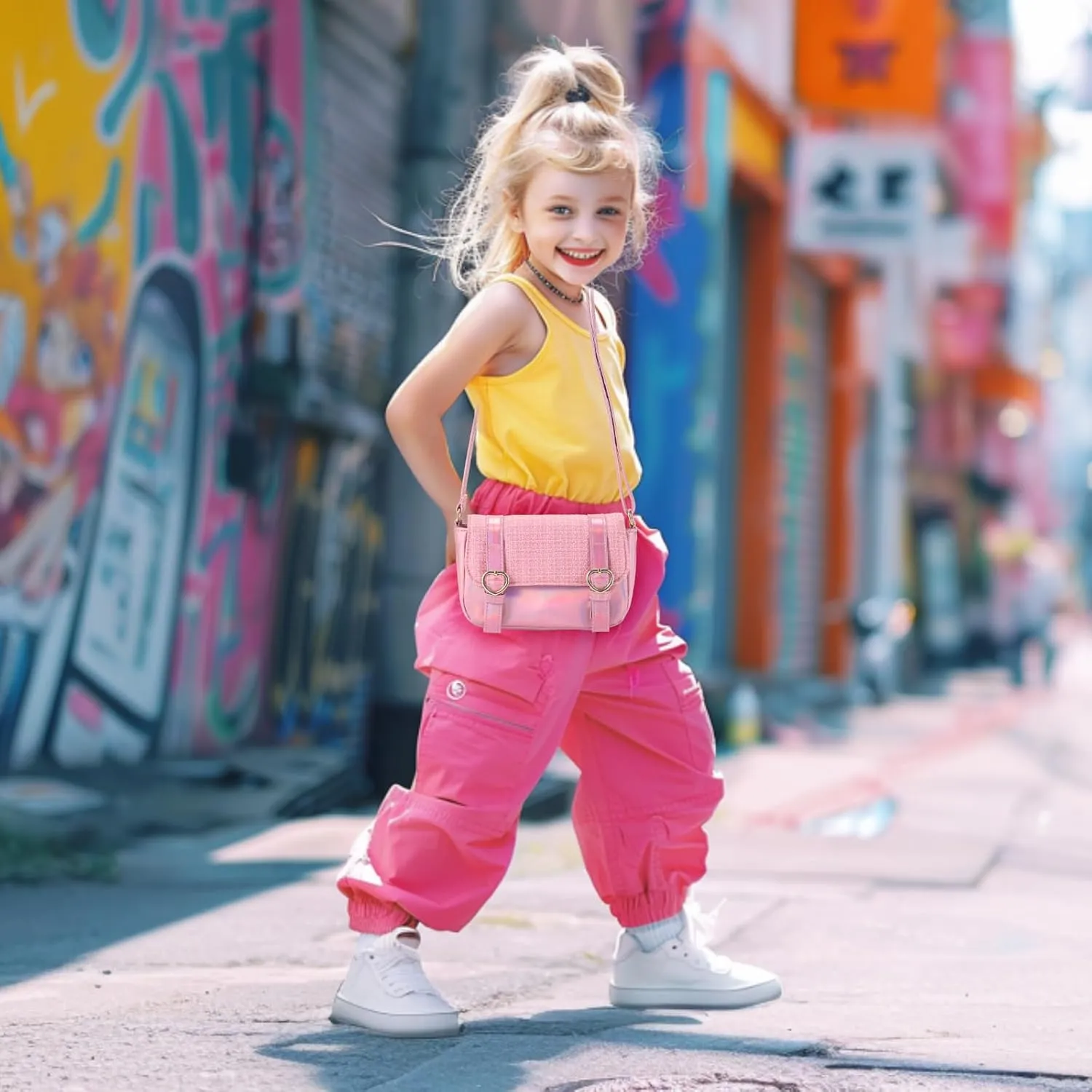 PinkSheep Toddler Purse for Girls Gifts Mini Purse Kids Shoulder Bag Crossbody Wallet 3-6Year Little Girl Gift Fashion