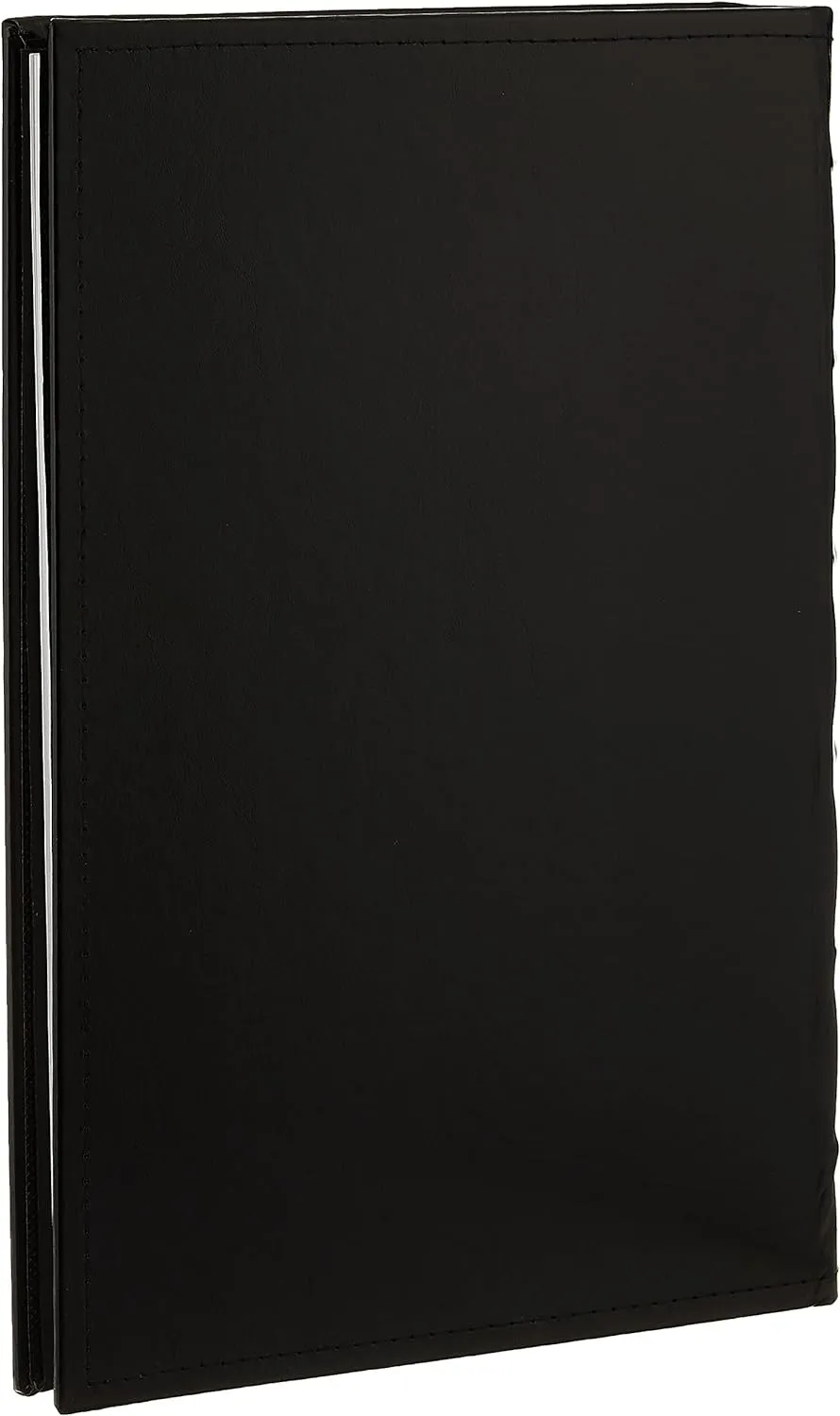 Pioneer Sewn Bonded Leather BookBound Bi-Directional Photo Album, Holds 300 4x6" Photos, 3 Per Page. Color: Black.