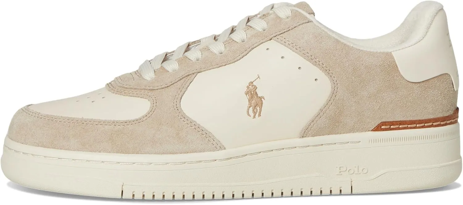 POLO RALPH LAUREN Men's Masters Court Leather-Suede Sneaker