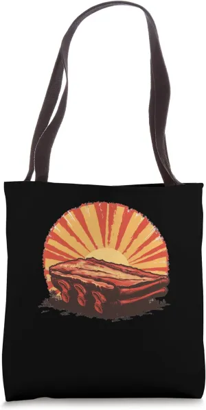 Pork Belly Vintage Sunset Tote Bag