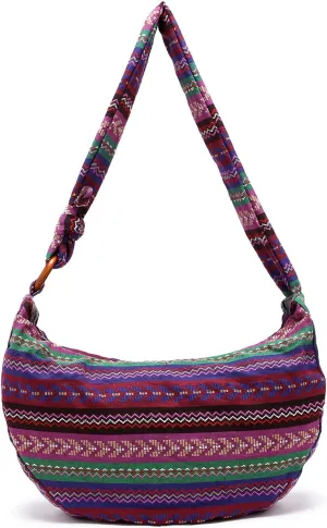 PORRASSO Crossbody Bag Hippie Shoulder Bag Women Sling Bag Handmade Messenger
