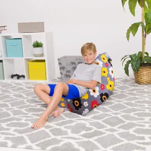 Posh Creations Bean Bag Chair for Kids and Teens -Twist Chair Medium 100L Size