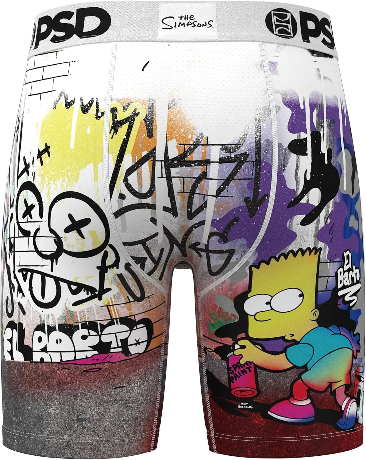 PSD Men's Simpsons Boxer Briefs - Breathable and Supportive Men's Underwear with Moisture-Wicking Fabric