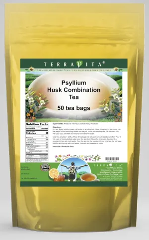 Psyllium Husk Combination Tea - Psyllium, Hibiscus and Licorice (50 tea bags, ZIN: 512575) - 2 Pack