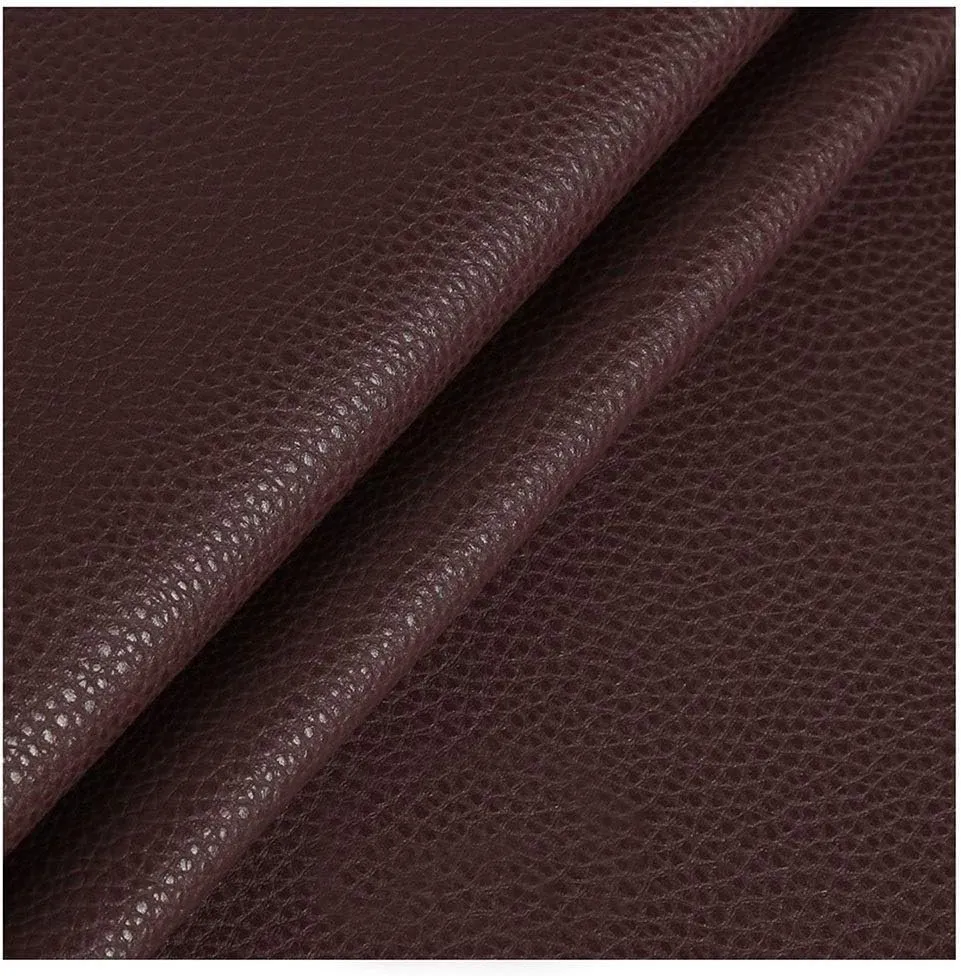 PU Fabric Leather 1.2mm Thick Faux Synthetic Leather Material Sheets for Upholstery Crafts, DIY Sewings, Sofa, Handbag, Hair Bows Decorations(Dark Brown,1.38X10m)