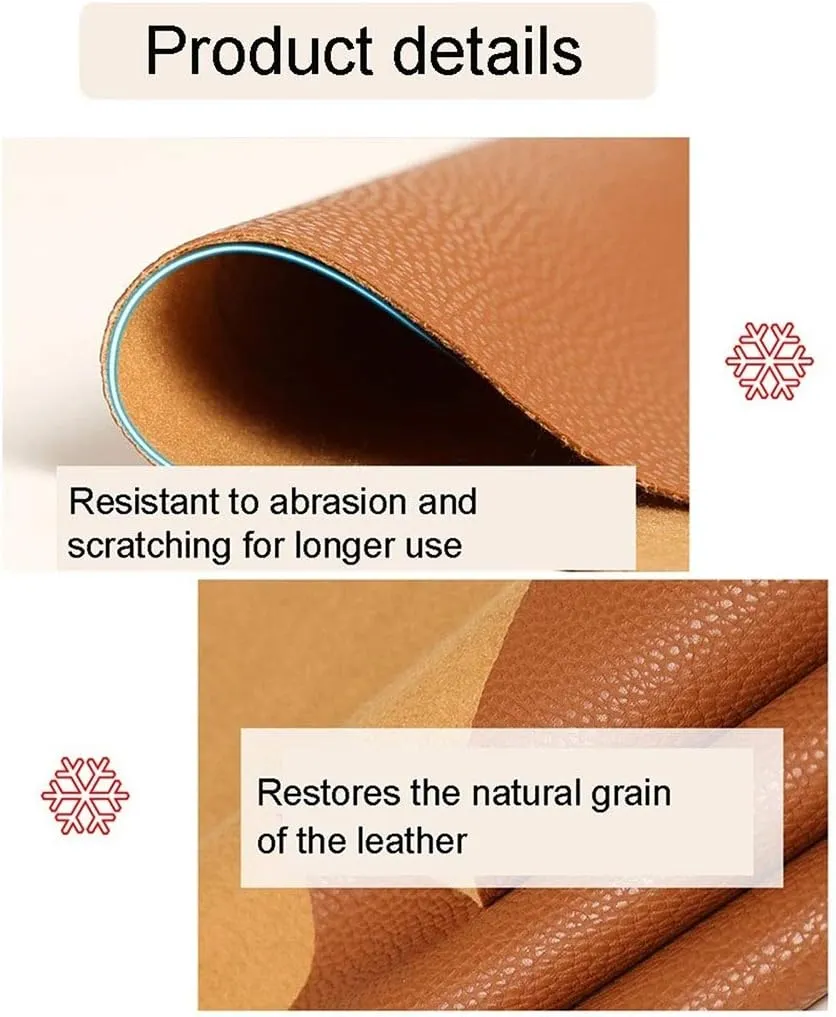PU Fabric Leather 1.2mm Thick Faux Synthetic Leather Material Sheets for Upholstery Crafts, DIY Sewings, Sofa, Handbag, Hair Bows Decorations(Dark Brown,1.38X10m)