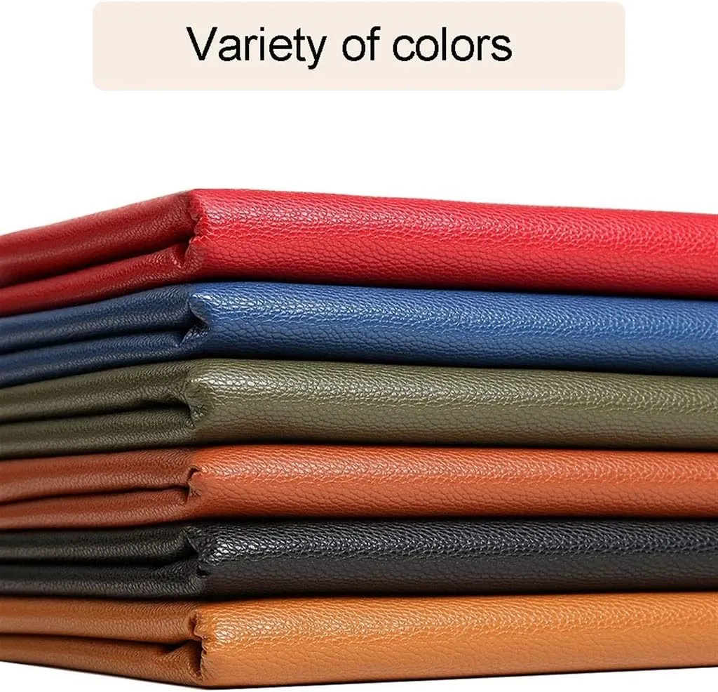 PU Fabric Leather 1.2mm Thick Faux Synthetic Leather Material Sheets for Upholstery Crafts, DIY Sewings, Sofa, Handbag, Hair Bows Decorations(Dark Brown,1.38X10m)
