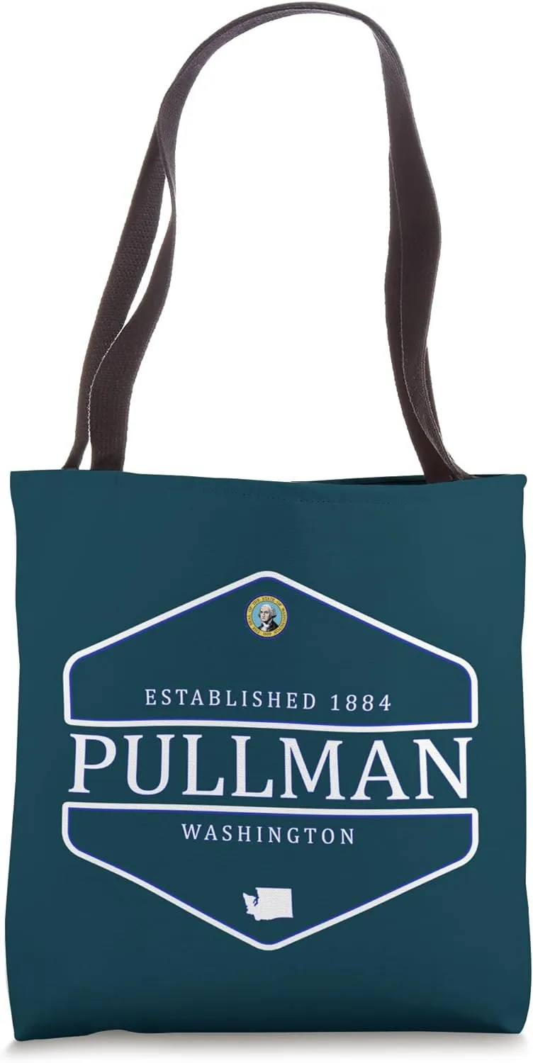 Pullman Washington Design Pullman WA Logo Tote Bag