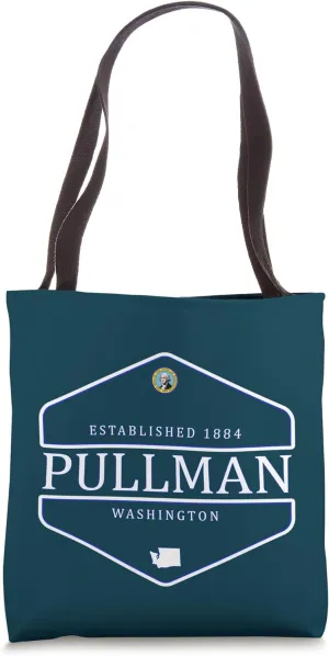 Pullman Washington Design Pullman WA Logo Tote Bag